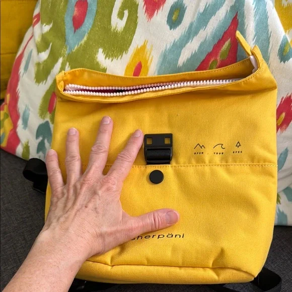 Sherpani Bright Sunny Yellow mini backpack Bag - Picture 8 of 8